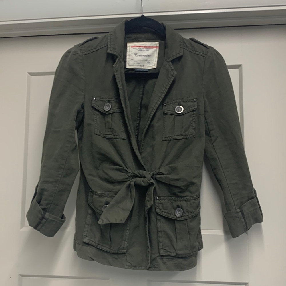 Anthropologie Cartonnier Nepal Jacket Army Green Women’s Size 0